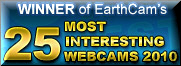 Click for Winner EarthCam's 25 Most Interesting Webcams 2010